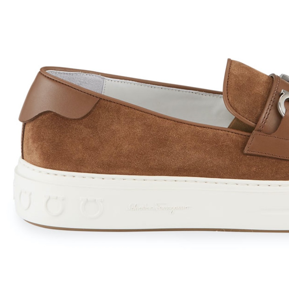 Salvatore Ferragamo Gancini Loafer Sneakers NIB! - Picture 3 of 6